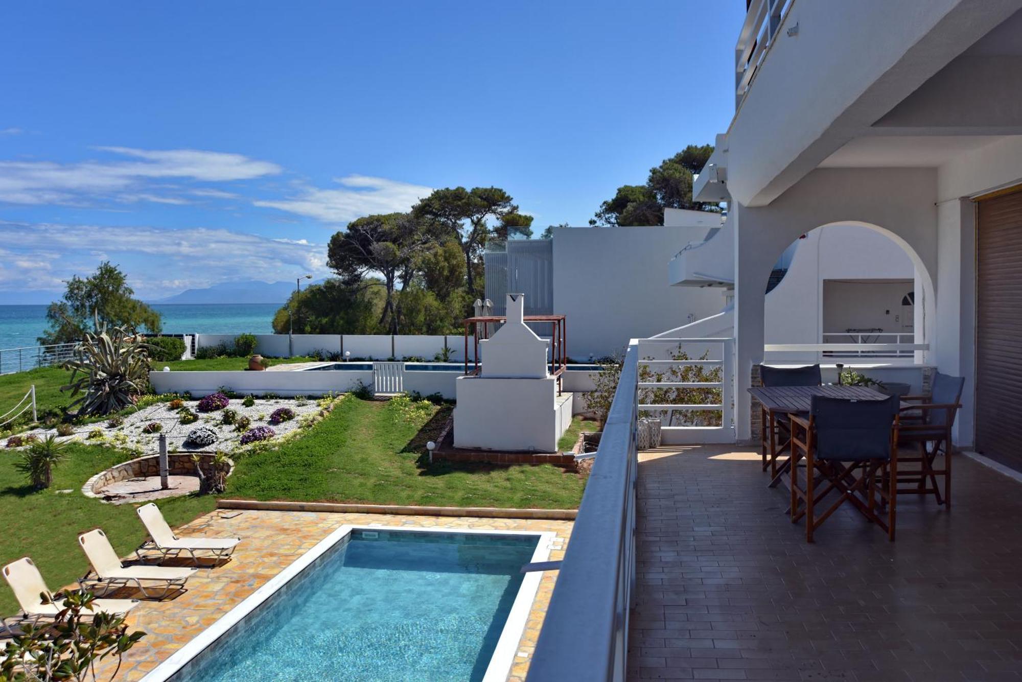 Antorina Beachfront Villas With Private Pools Kamari  Ngoại thất bức ảnh
